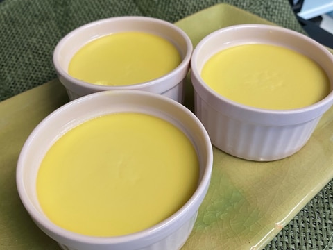 クリームチーズ入り❣️低糖質なめらか濃厚焼きプリン